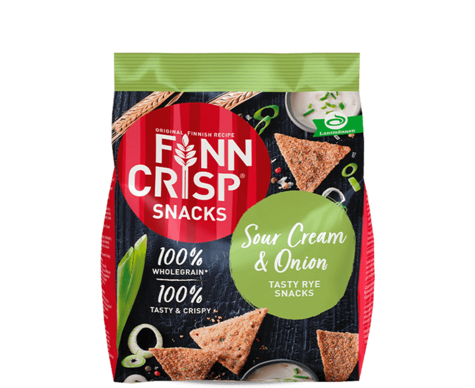 Sour cream & onion rye snacks 150g